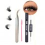 Adeziv cu sigiliu pentru gene false smoc 2 in 1 Amelie Black + Penseta Cod A002B